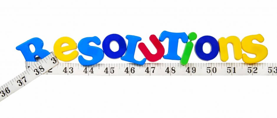 Resolutions written in a mix of letters with a tape measure