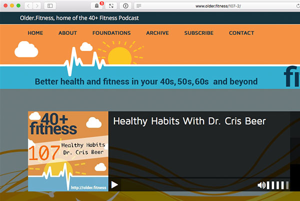 Dr Cris Featuring on Older Fitness Podcast 107